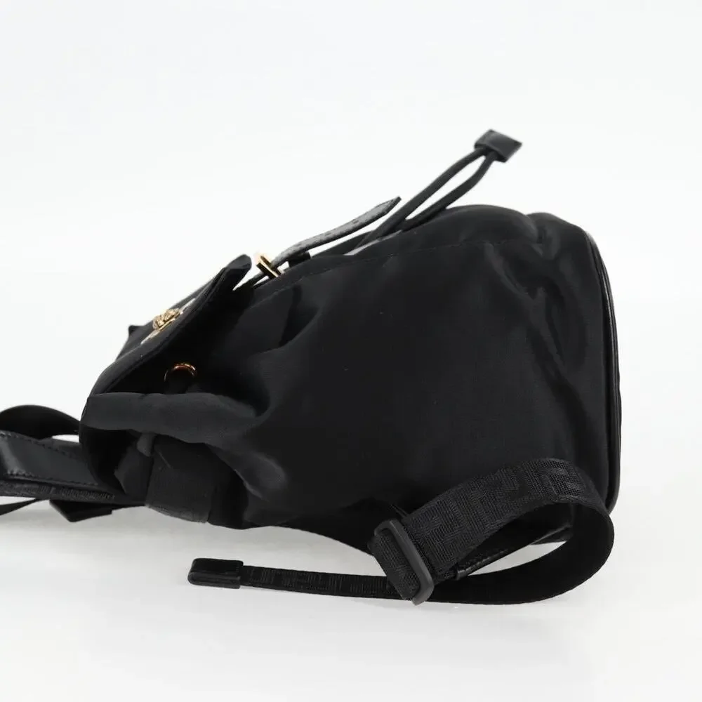 Versace Nylon Backpack Black
